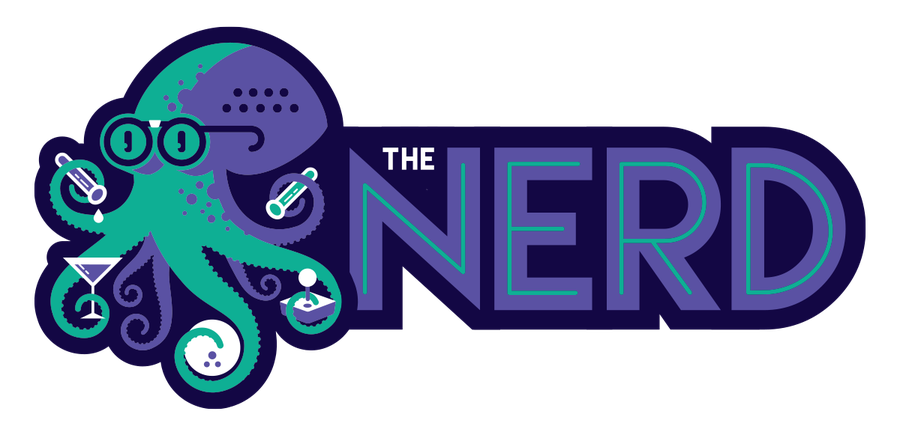 The Nerd octopus logo — bar arcade in Las Vegas
