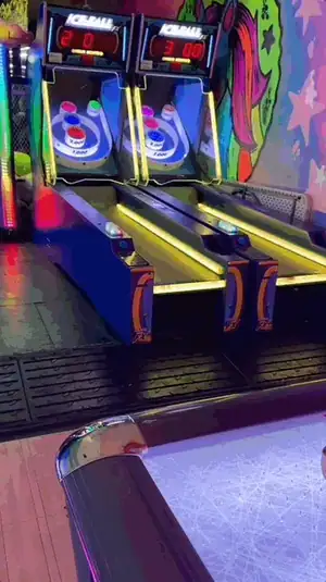 Skee-ball and arcade games at The Nerd gaming bar in Las Vegas